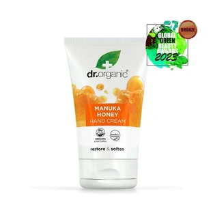 Dr.Organic Manuka Honing Hand & Nagelcrème Droge & Gevoelige Huid, 125 ml