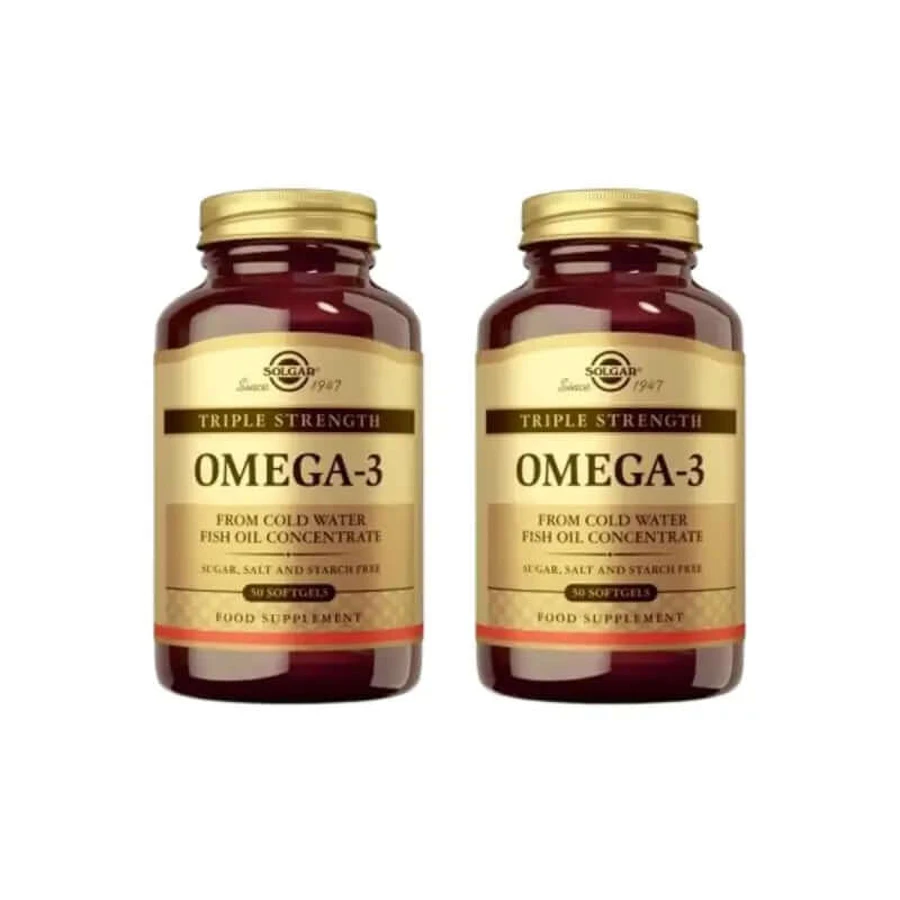 Solgar Omega3 Drievoudige Concentratie, 2X50 Softgels