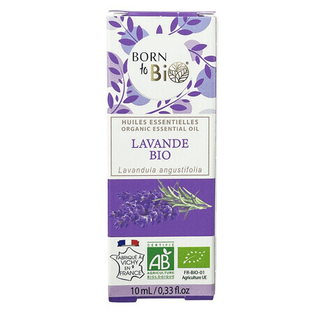 Aceite esencial de lavanda bio, 10 ml, Born to Bio