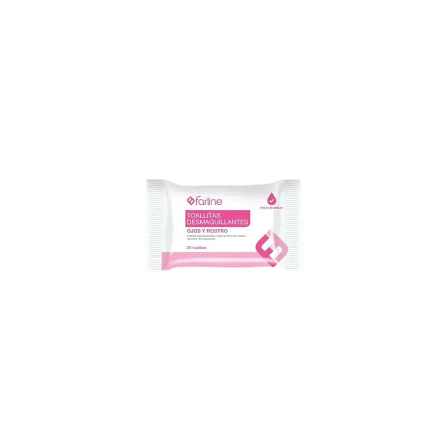 Farline Lingettes démaquillantes, 20 unités