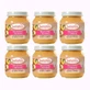 Babybio Pêche-Pomme, paquet de 6 x 130 grammes