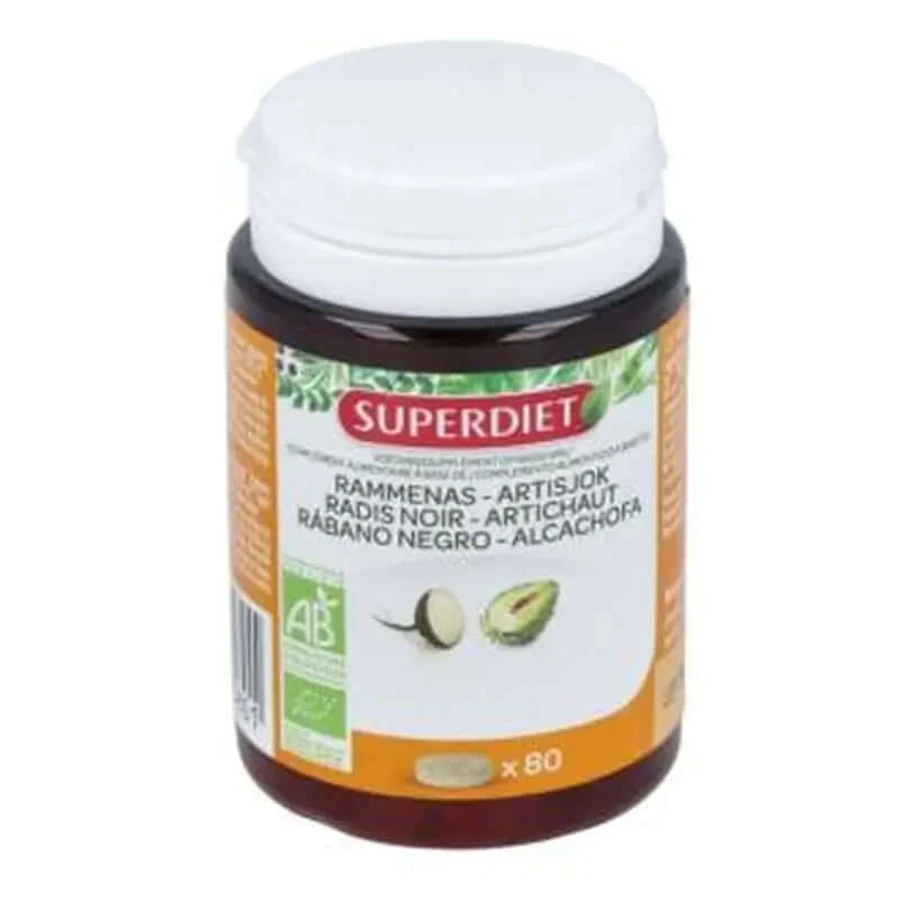 Superdiet Schwarzer Rettich + Artischocke 80 Tabletten
