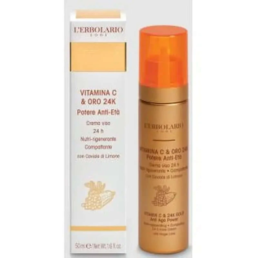 L'Erbolario Vitamina C Oro Crema Anti-Età 50Ml