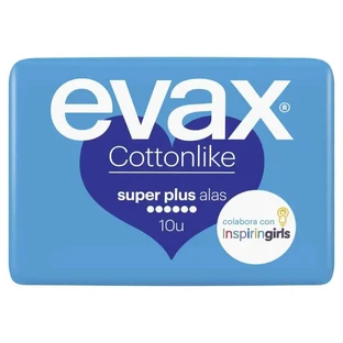 Evax Cottonlike Super Plus Pads cu aripi 10 bucăți