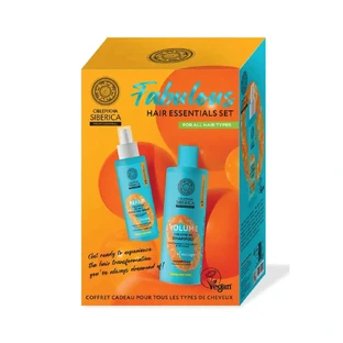 Natura Siberica Fabulous Hair Essentials Set szampon dodający objętości, 400 ml + serum wielofunkcyjne, 200 ml