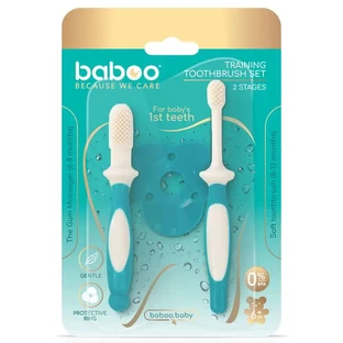 Set periuță de dinți Baboo 6+ luni