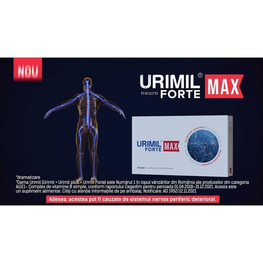 Urimil Forte Max, 30 cápsulas, Plantapol