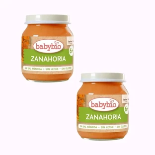 Babybio Morcov borcan, pachet 2 x 130 grame