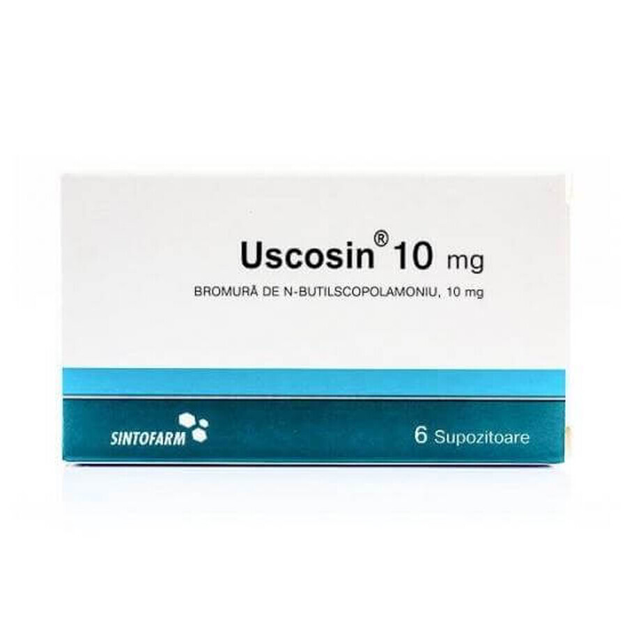 Uscosin, 6 supositorios, Sintofarm