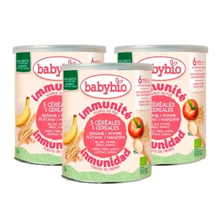 Babybio 5 Cereale cu fructe, pachet 3 x 220 grame