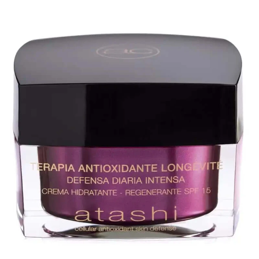 Atashi Crema idratante rigenerante antiossidante Spf15 50 Ml
