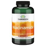 Vitamina B3 Niacinamida 500 mg, 250 cápsulas, Swanson Health EE.UU.