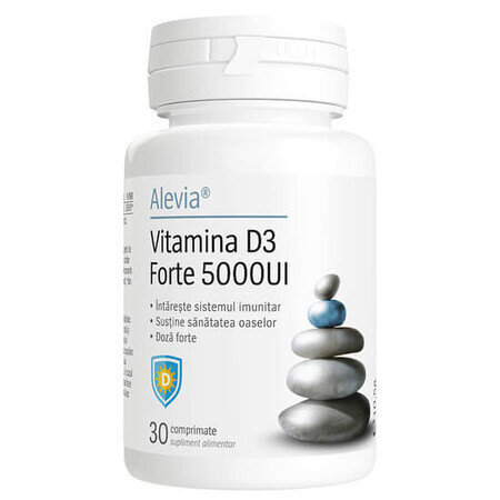 Vitamina D3 Forte 5000IU, 30 comprimidos, Alevia