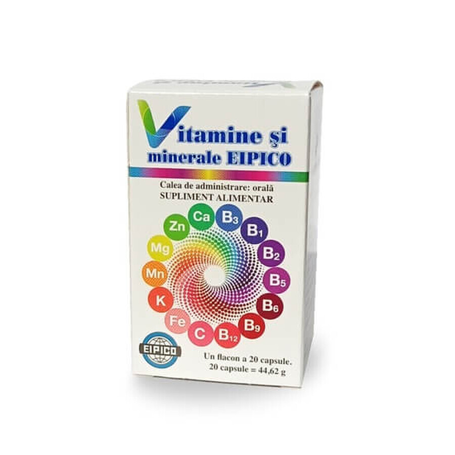 Vitamine und Mineralien Eipico, 20 Kapseln, Eipico Med