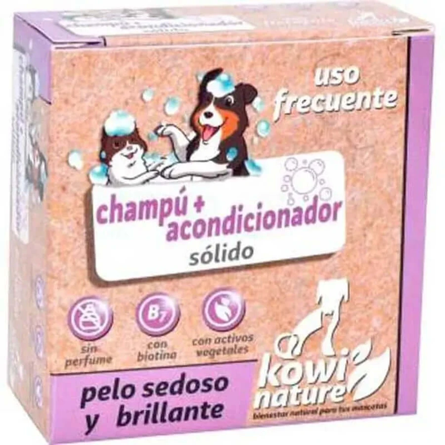 Kowi Nature Shampooing+Conditionneur pour chiens et chats 70Gr