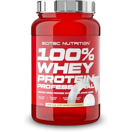 Whey Protein Professional Vanille Zeer Berry, 920 gram, Scitec Nutrition