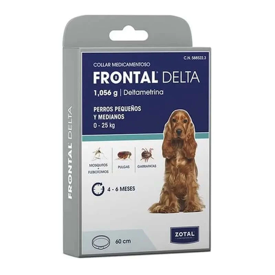 Zotal Frontal Delta Collier antiparasitaire pour chien 60 cm