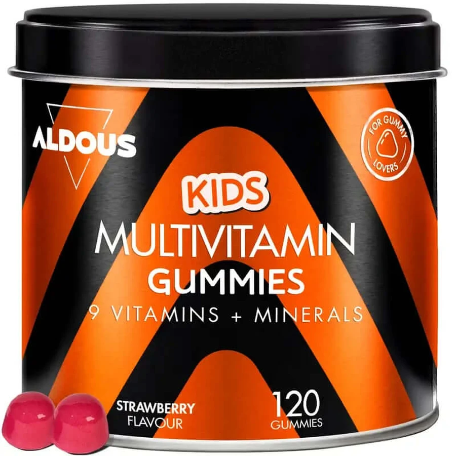 Aldous Bio Multivitamines pour enfants en gommes, 120 gommes