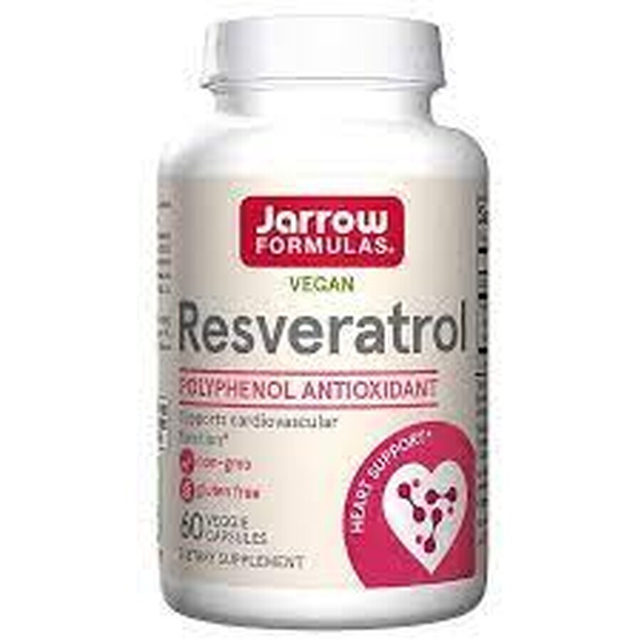 Resveratrol Jarrow Formulas, 100 mg, 60 cápsulas vegetales, Secom