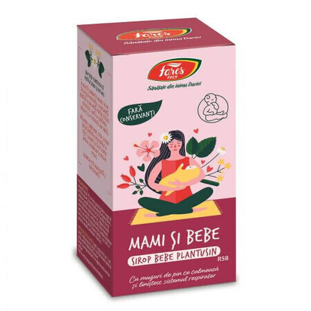 Sciroppo per bambini Plantusin Mami si Bebe R58, 100 ml, Fares