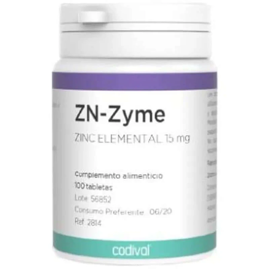 Codival Zn-Zyme 15Mg. 100Comp