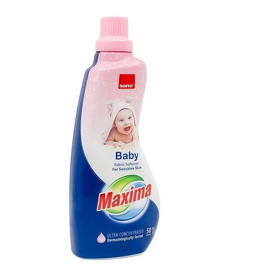 Acondicionador de tejidos superconcentrado Maxima Baby, 1000ml, Sano