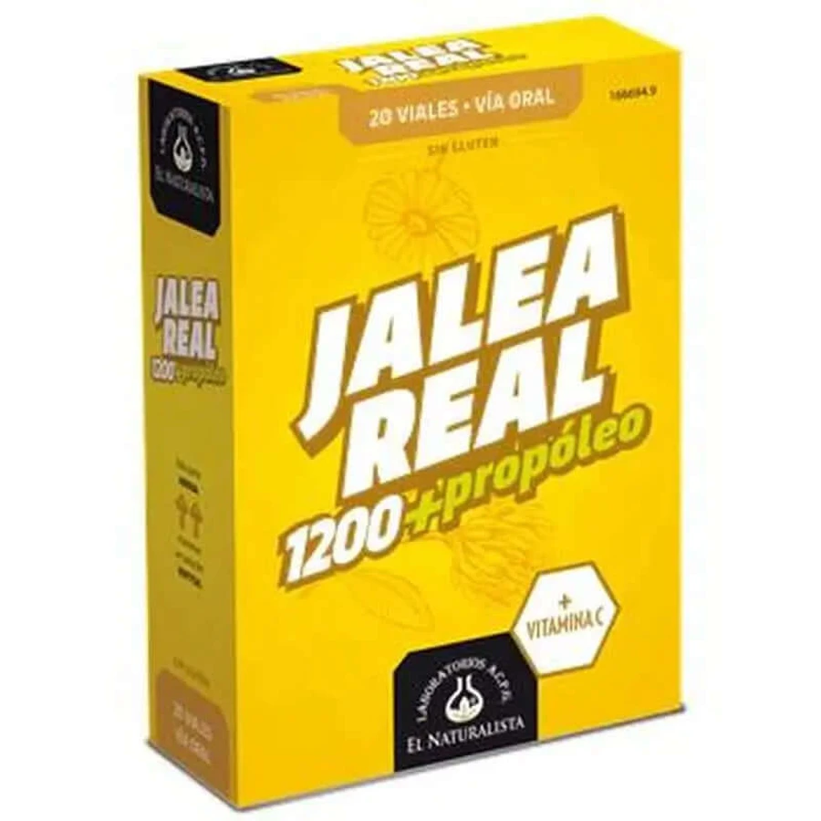 El Naturalista Jalea Real Adultos Con Propóleo, Complemento Alimenticio, 10 Viales