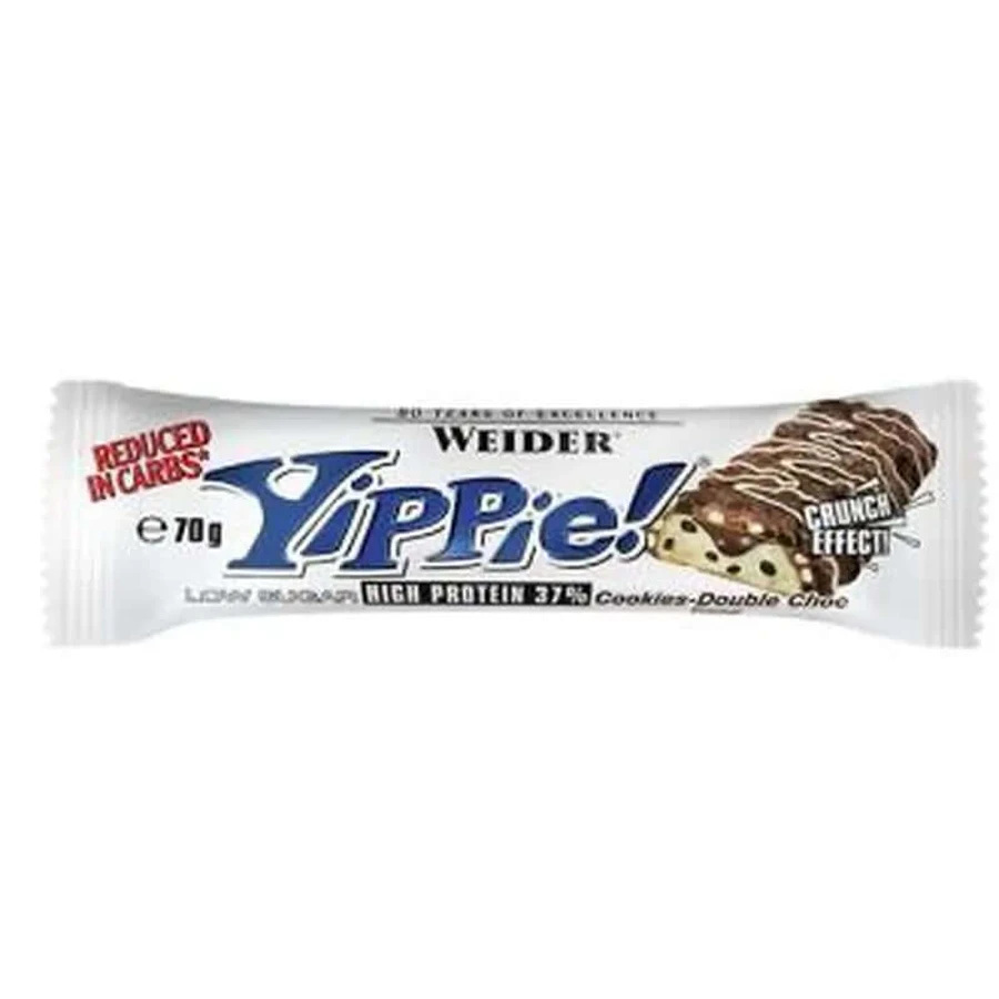 Weider Yippie Weider Barritas Cookies-Choco 12Ud. 45Gr