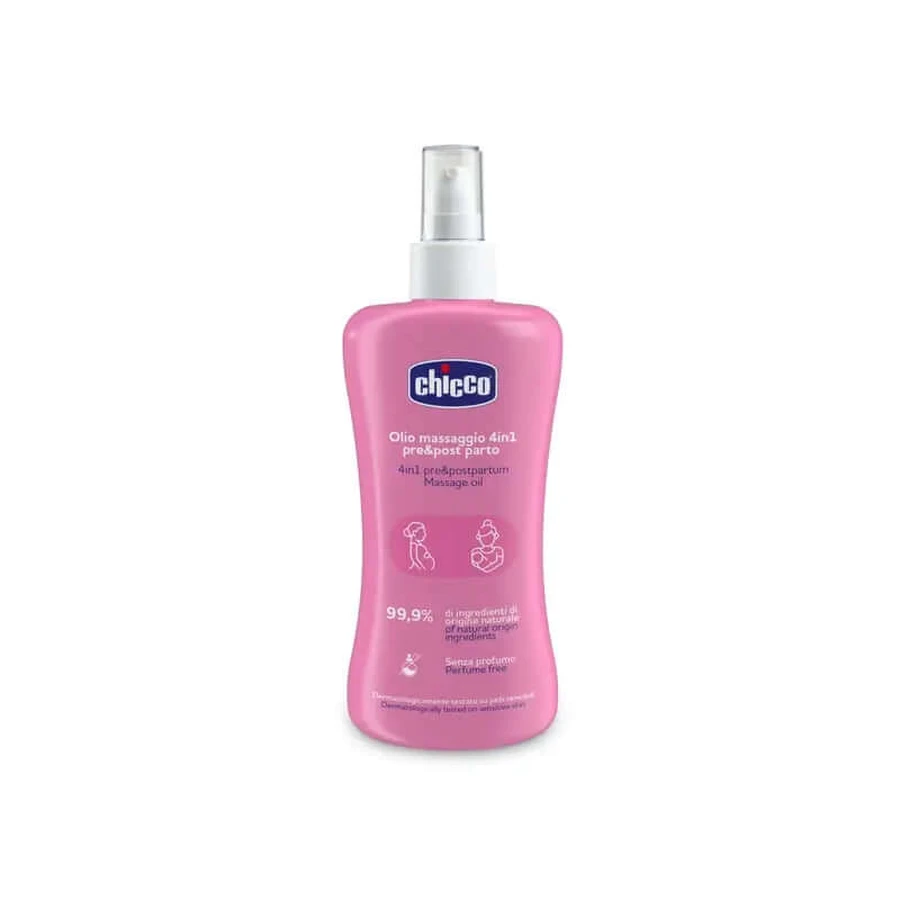 Chicco Pre/Post Partum Massage Oil 4 în 1 200Ml