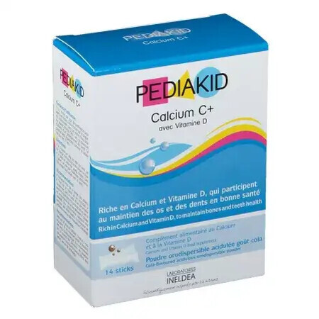 Calcium C+ und Vitamin D3, 14 Sachets, Pediakid