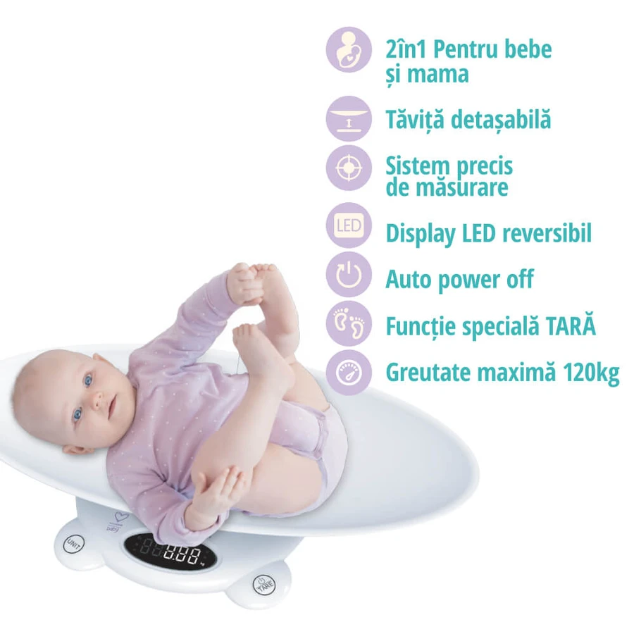 Bilancia digitale aziendale 2 in 1, EasyCare Baby