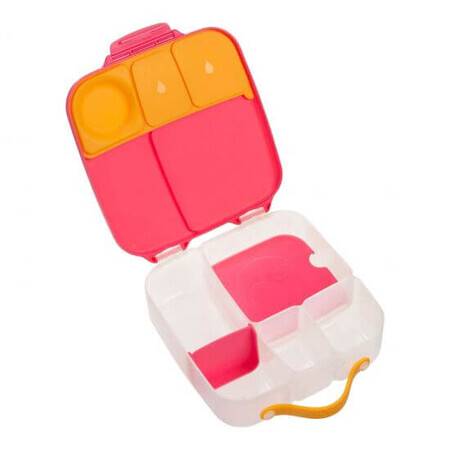 LunchBox maxi lunchbox met compartimenten, 2 l, Roze + Oranje, BBOX