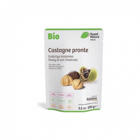 Castañas ecológicas peladas, 100 g, Sweet Nature Italia