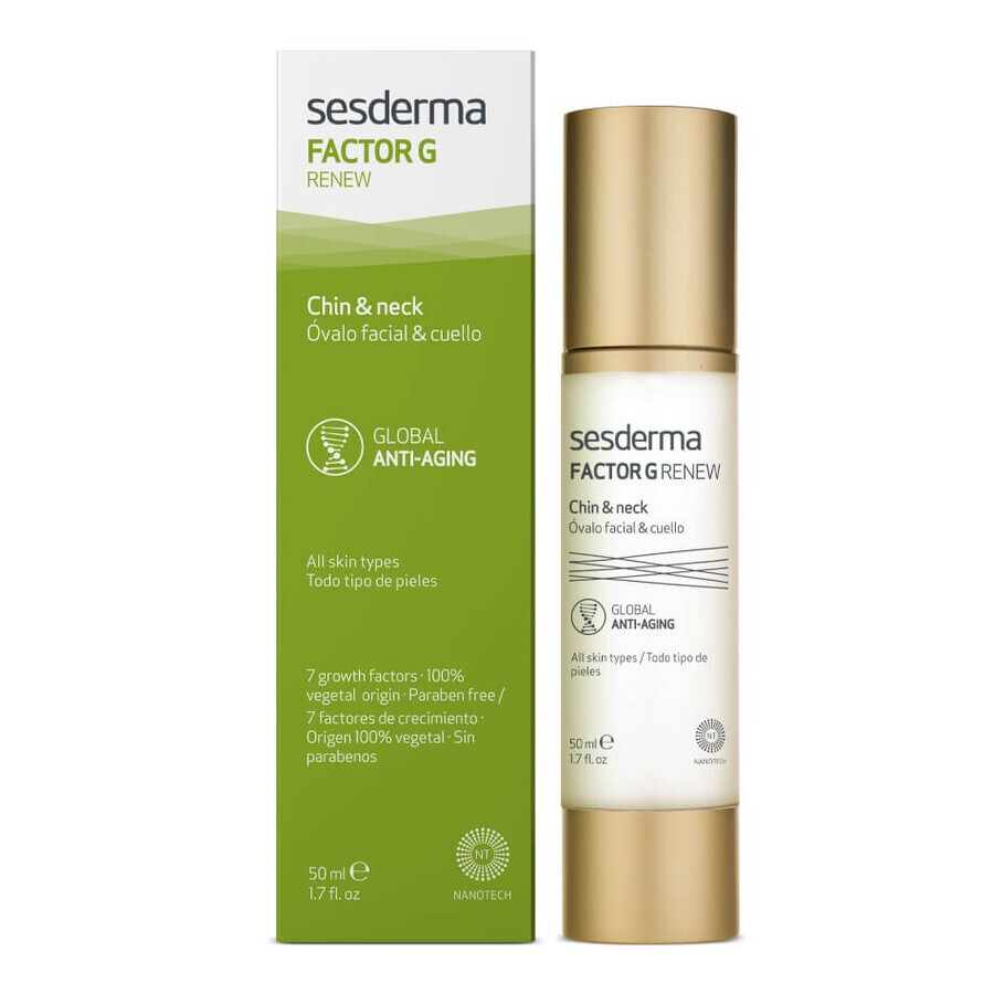 Sesderma Factor G Renovar Contorno Rostro y Cuello, 50 ml