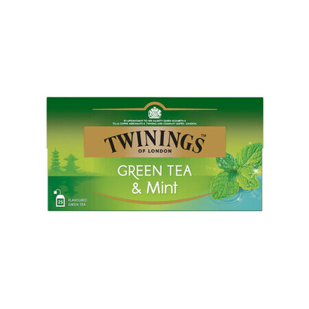 Té verde con sabor a menta, 25 bolsitas, Twinings