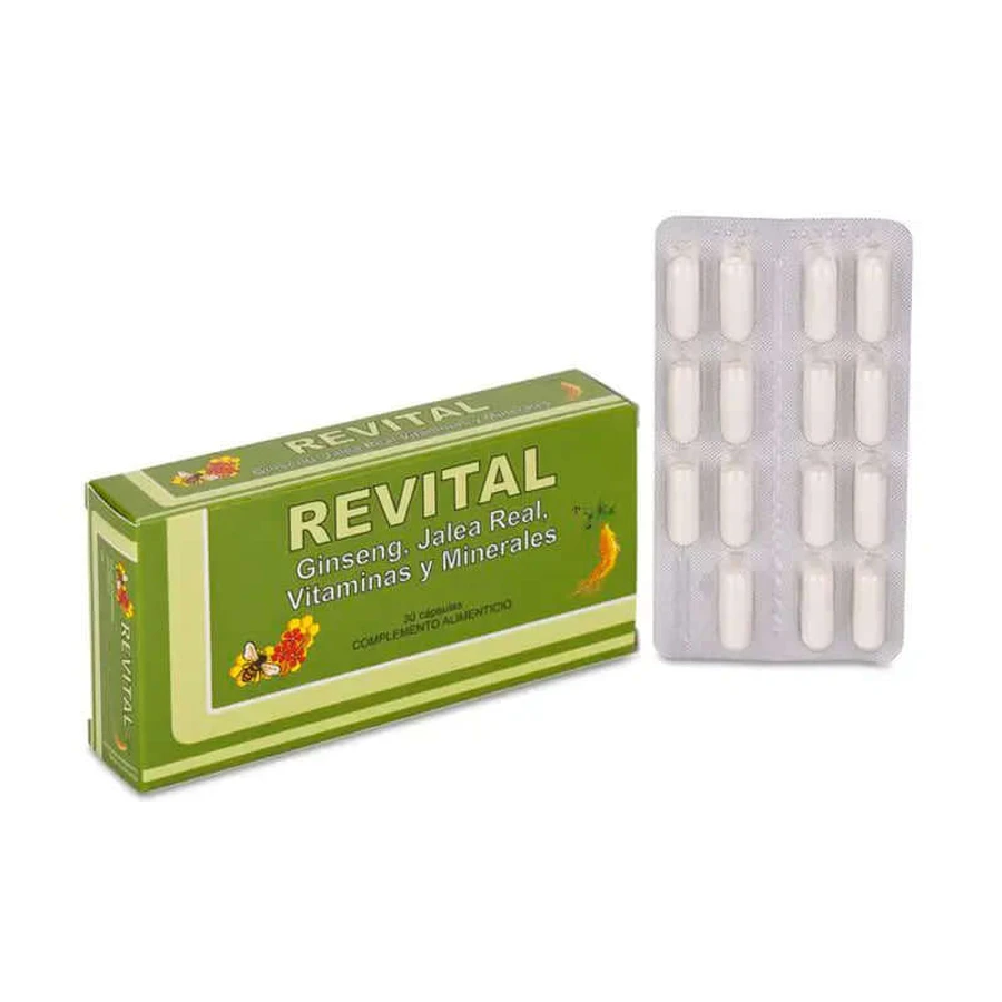 Revital Ginseng, Royal Jelly, Vitaminen & Mineralen, 30 capsules
