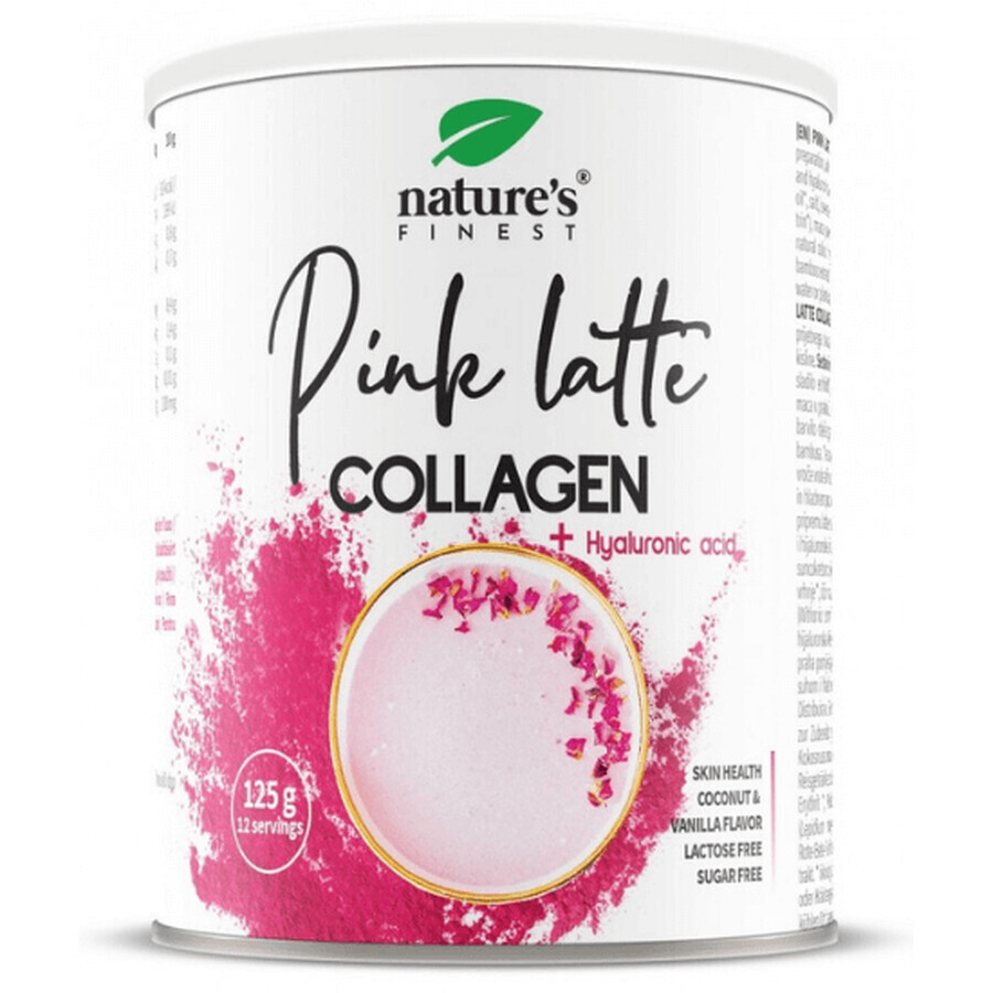 Kollagen Latte Rosa, 125 gr, Natures Finest