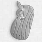 Alfombrilla de baño antideslizante con forma de ballena Moby, gris, Skip Hop