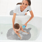 Alfombrilla de baño antideslizante con forma de ballena Moby, gris, Skip Hop