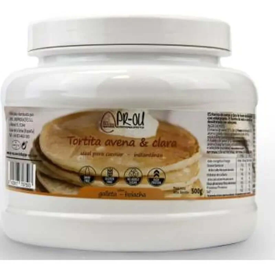 Pr-Ou Clear+Oatmeal Cookie smaak Pannenkoek 500Gr. Sg.
