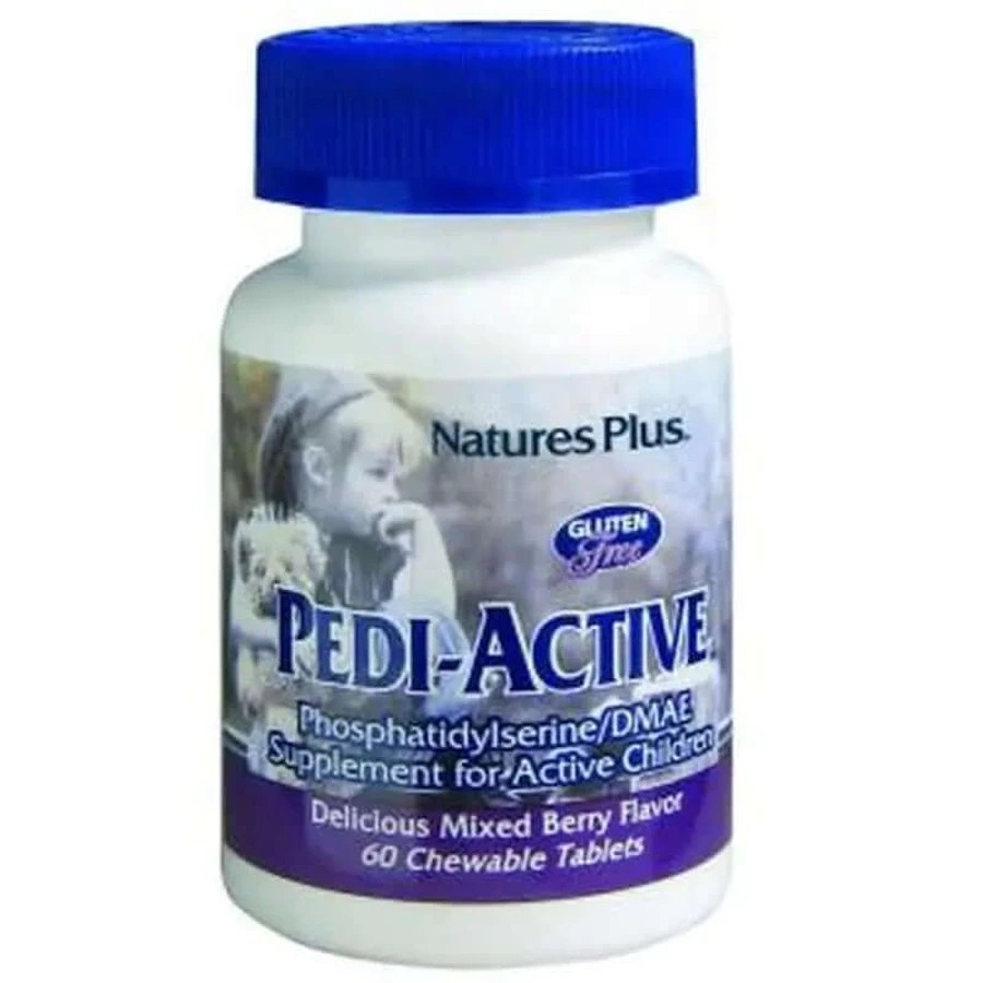 Natures Plus Pedi-Active masticabil, 60 comprimate