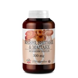 Obire Gran Formato Reishi + Shitake + Maitake 300 Mg , 270 cápsulas