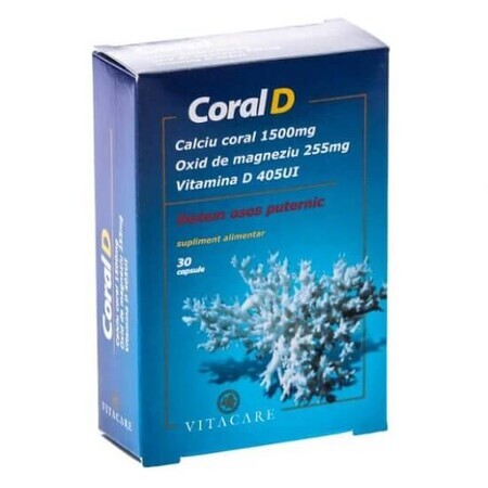 Coral D, 30 cápsulas, Vitacare