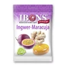 Bonbons à sucettes sans sucre, Gingembre &amp; Fruit de la passion, 75 g, Ibons