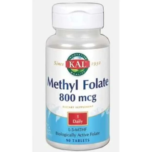 Solaray Methyl Folate 800Mcg. 90 Comprimés
