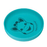 Siliconen bord Giraffe Sophie, Turquoise, Vulli