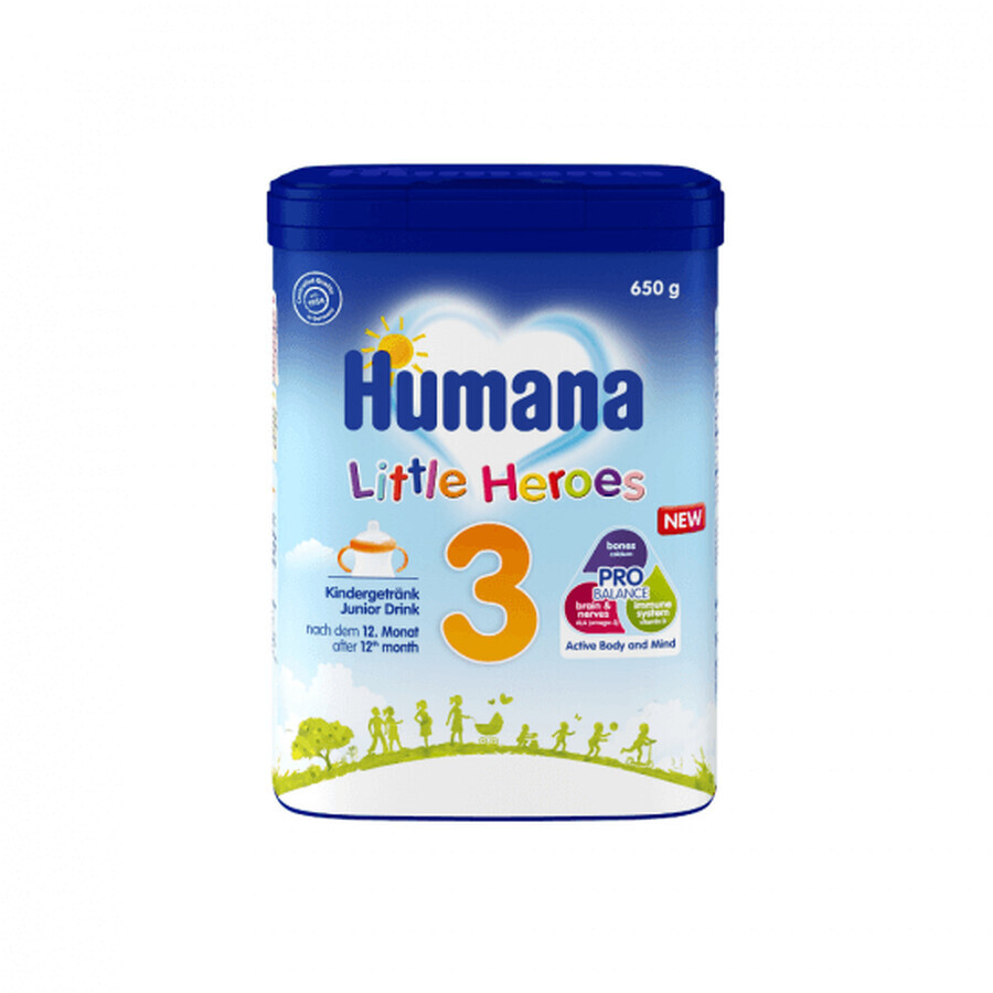 Little Heroes 3 Probalance leche maternizada, 650 g, +12 meses, Humana