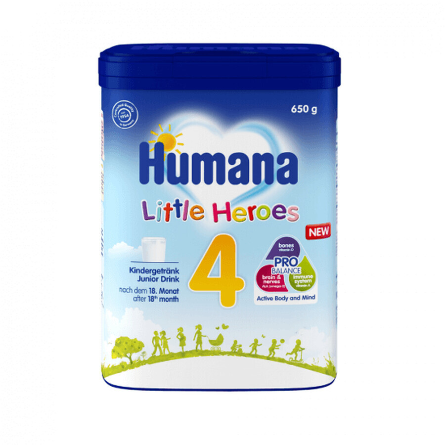 Latte in polvere Little Heroes 4 Probalance, 650 g, +18 mesi, Humana