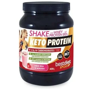 Keto Eiwitshake Whey Eiwit 80% Aardbei Smaak 400Gr