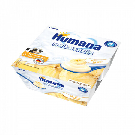 Yogur de plátano, + 6 meses, 4x100 g, Humana